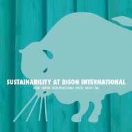 SUSTAINABILITY AT BISON INTERNATIONAL - Griffon