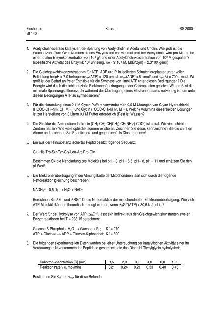 Aufgabenblatt