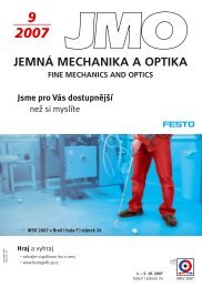 9 2007 jemn mechanika a optika fine mechanics and optics - Jemná ...