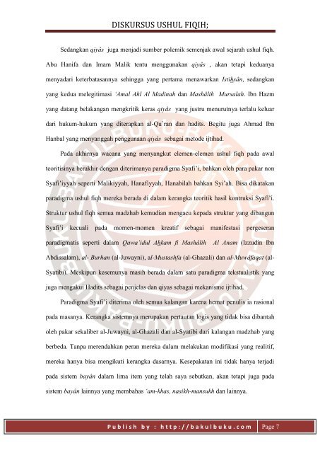 Diskursus Ushul Fiqih De