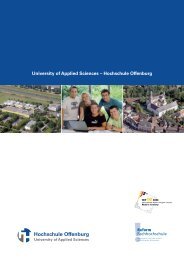 University of Applied Sciences Ã¢ÂÂ Hochschule Offenburg