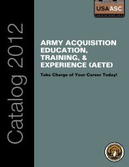 army acquisition education, training, & experience (aete)