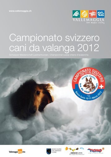 Campionato svizzero cani da valanga 2012 - Tra da nüm Vallemaggia