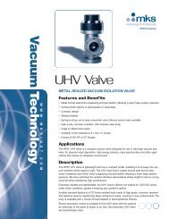 UHV Valves - MKS Instruments, Inc.