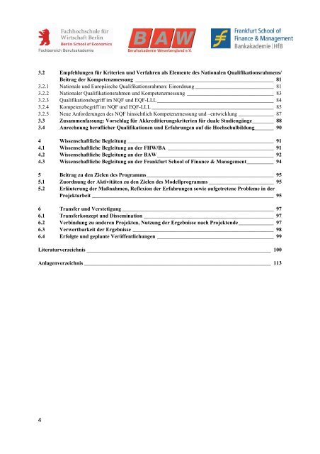 Abschlussbericht BLK-Projekt - Hochschule für Wirtschaft und Recht ...