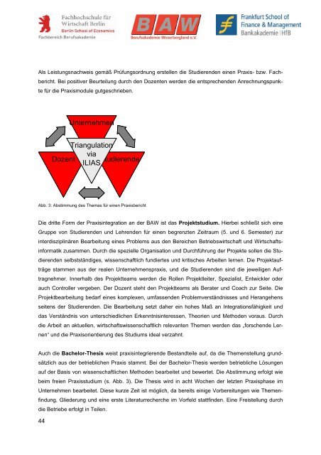 Abschlussbericht BLK-Projekt - Hochschule für Wirtschaft und Recht ...