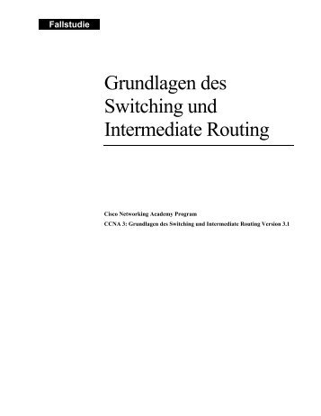 Grundlagen des Switching und Intermediate Routing