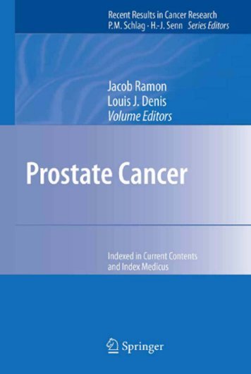 J. Ramon · LJ Denis (Eds.) Prostate Cancer - e-magination