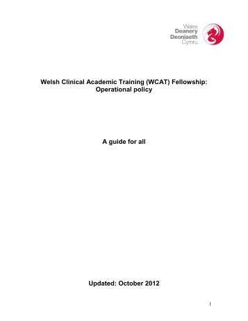 (WCAT) Fellowship - Wales Deanery