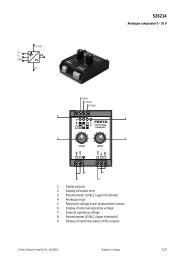 Analogue comparator 0 - 10 V 1/2 1 Digital outputs 2 Display of ...