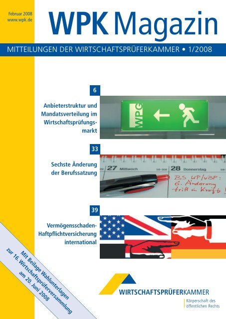 WPK Mag 1-08 - Wirtschaftsprüferkammer