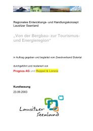 „Von der Bergbau- zur Tourismus- und Energieregion“ - Lausitzer ...