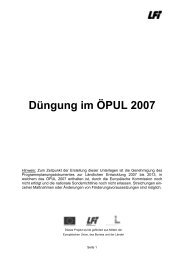 Düngung im ÖPUL 2007 – Dokumentations