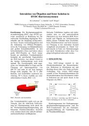 Interaktion von Ölspalten und fester Isolation in HVDC ...