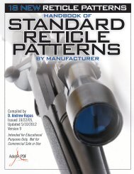 US OPTICS Reticle Patterns - Gun Digest