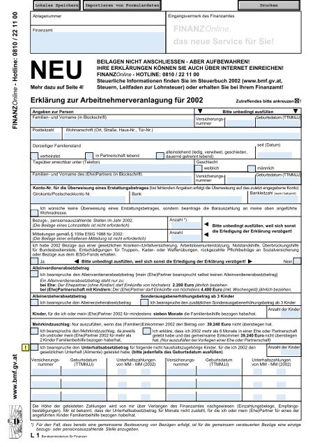 Neu Finanzonline Das Neue Service Fur Sie