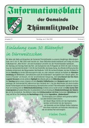 Ausgabe 05/2009 - Gemeinde Thümmlitzwalde