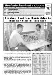 Rochade Saarland 11/2004 - Saarländischer Schachverband 1921 eV