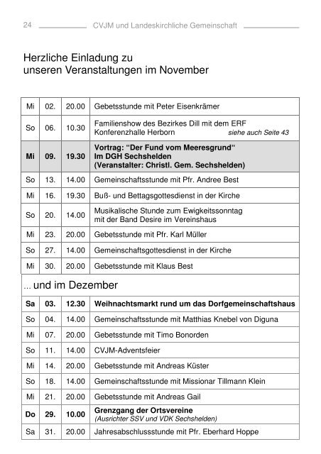 Gemeindebrief 2011 06 November Dezember - Kirchengemeinde ...