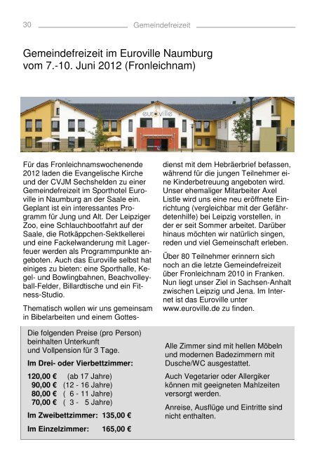 Gemeindebrief 2011 06 November Dezember - Kirchengemeinde ...