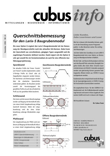 Querschnittsbemessung - FIDES DV-Partner