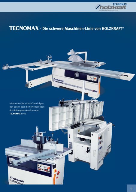 Holzbearbeitungsmaschinen TECNOMAX