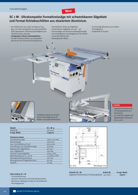 Holzbearbeitungsmaschinen TECNOMAX