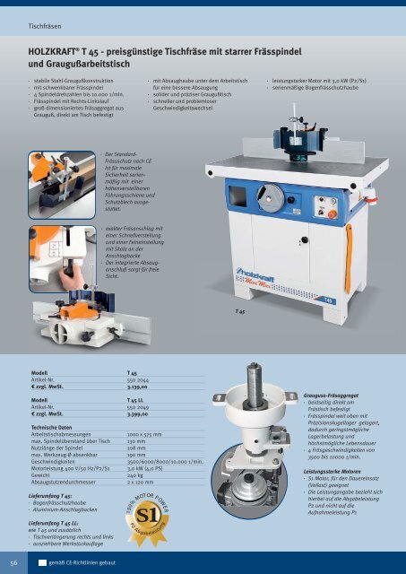 Holzbearbeitungsmaschinen TECNOMAX