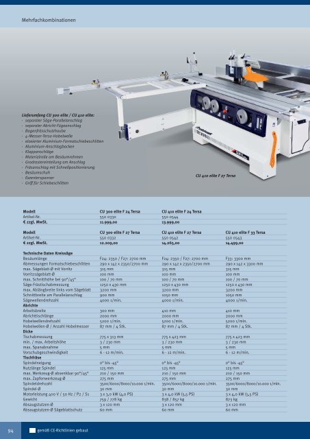 Holzbearbeitungsmaschinen TECNOMAX