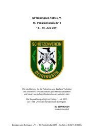 45. Pokalschießen 2011 - SV Deiringsen 1856 eV