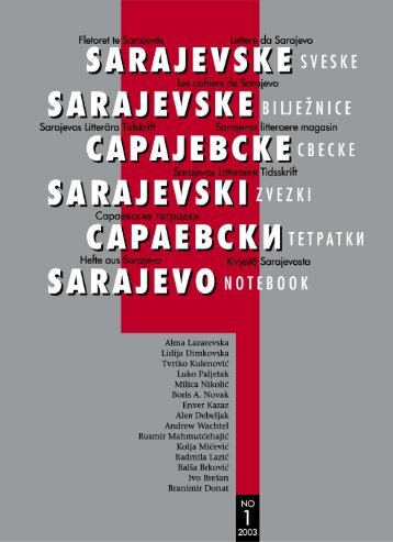 Download PDF verziju - Sarajevske Sveske