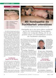 Homöopathie hat in den letzten Jahren ... - Traunkreis Vet Clinic