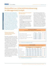 Kennzahlen zur Unternehmenssteuerung im Management-Cockpit