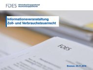 Zollvortrag Herr Eilers - Fides Treuhandgesellschaft KG