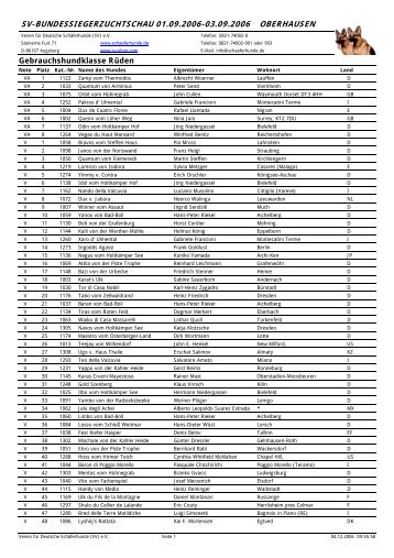 sv-bundessiegerzuchtschau 01.09.2006-03.09.2006 oberhausen