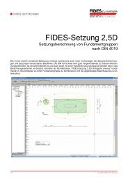 Setzungsberechnung von Fundamentgruppen ... - FIDES DV-Partner