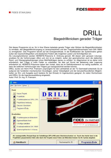 PDF-Produktblatt DRILL - FIDES DV-Partner