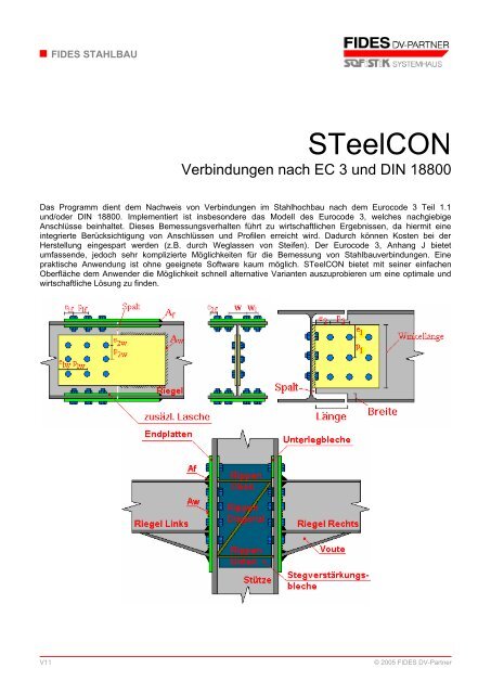 Verbindungen nach EC 3 und DIN 18800 - FIDES DV-Partner