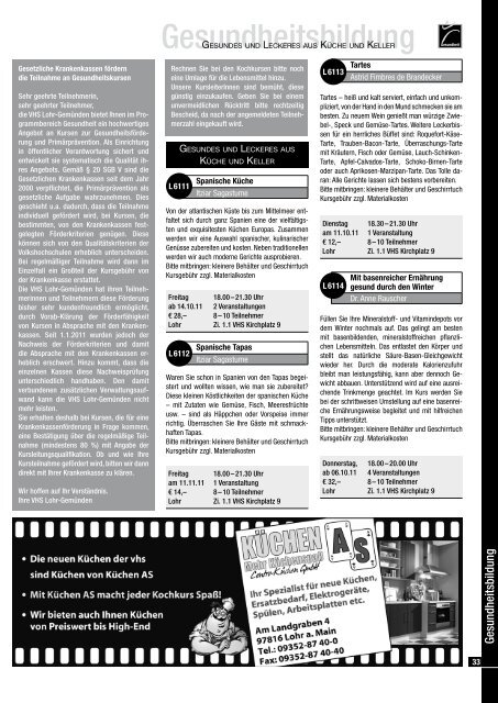 Lohr- Gemünden - VHS Lohr - Lohr a. Main