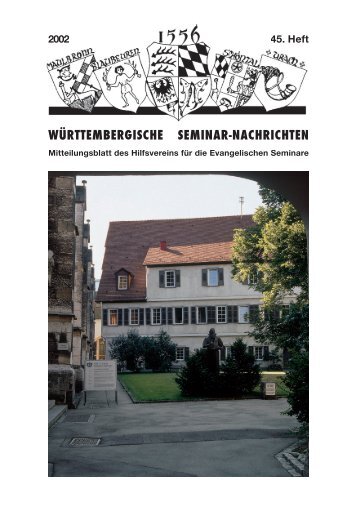 württembergische seminar-nachrichten - Seminaristen Online