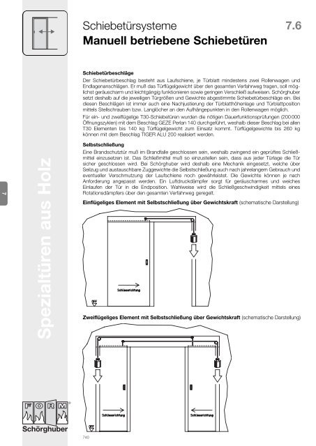 Technik Schiebetürsysteme