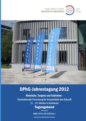 DPhG Jahrestagung 2012 - Ernst-Moritz-Arndt-Universität Greifswald