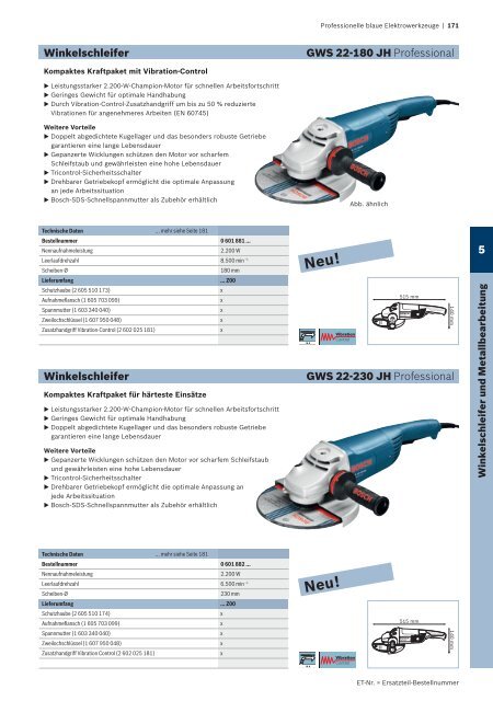 Professionelle blaue Elektrowerkzeuge - Herm. Fichtner Hof GmbH