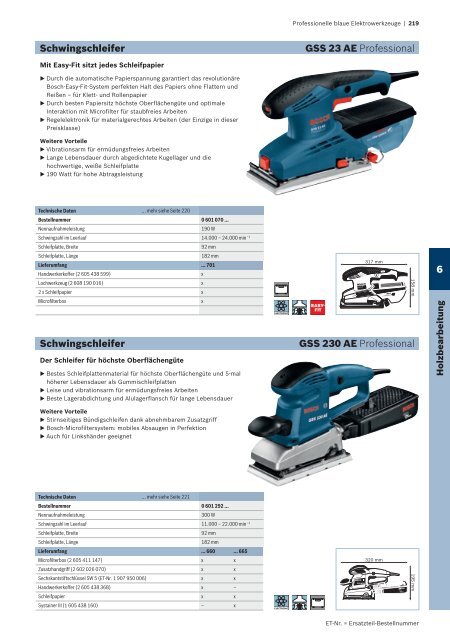 Professionelle blaue Elektrowerkzeuge - Herm. Fichtner Hof GmbH