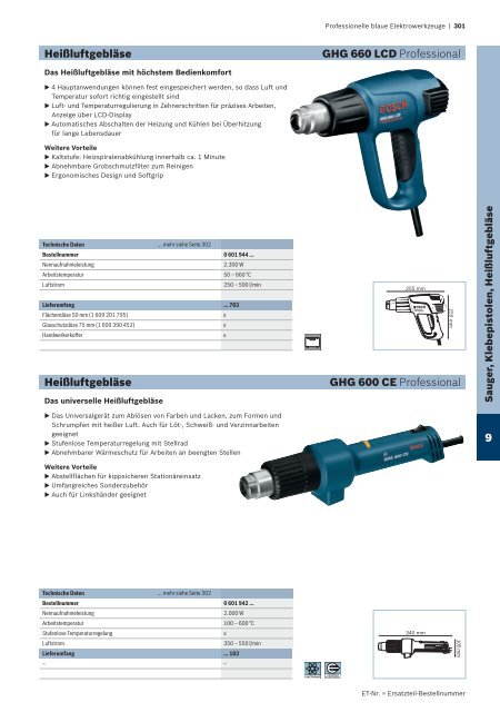 Professionelle blaue Elektrowerkzeuge - Herm. Fichtner Hof GmbH