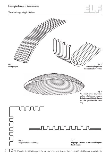 Formplatten aus Aluminium - Fielitz GmbH Leichtbauelemente