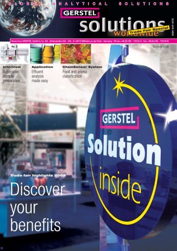 GERSTEL Solutions no. 3 - Discover your benefits