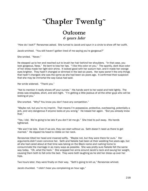 A Twilight fanfiction novel - SheeWolf85