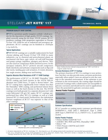 STELCAR® JET KOTE® 117 - Deloro Stellite