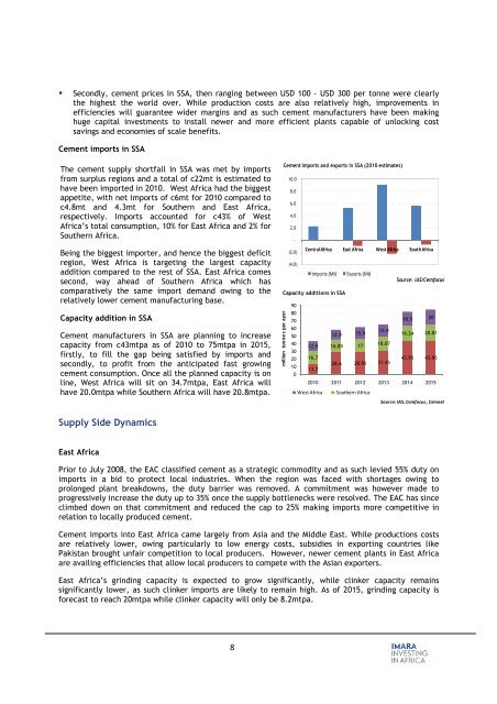 East and West Africa Cement Companies Report November 2011